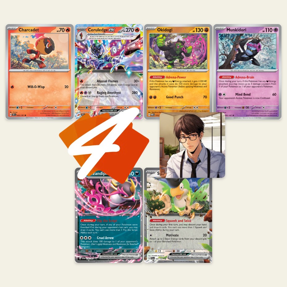[PTCG Live] 20 Energy Deck! Okidogi/Ceruledge Decklist + Gameplay